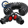 Custom Heavy Duty 7 Way Trailer Cable New Electrical Coiled ABS Wire Spring Towing Wire Parts & Accessories for Trailers