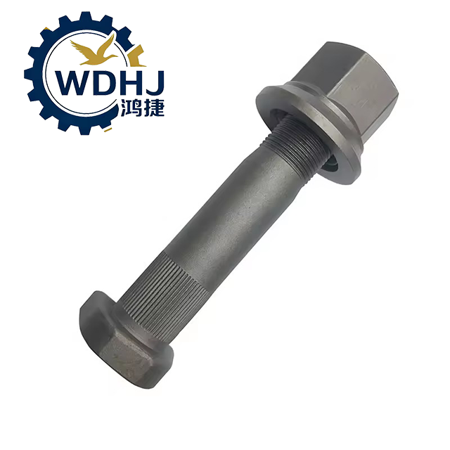 Knurled Hub Bolt Assembly M22X120/110mm Grade 10.9 Wheel Studs for Heavy Truck And Trailer Hex Hub Bolts for Truck