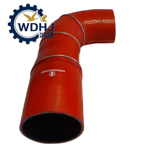 Intake & Exhaust Systems Silicone Rubber Hose Pipe DZ96259535064 Shacman Truck Spare Parts Intercooler Outlet Hose